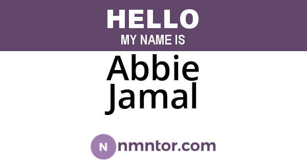 Abbie Jamal