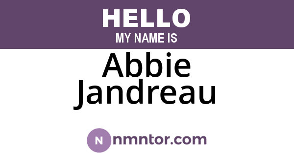 Abbie Jandreau