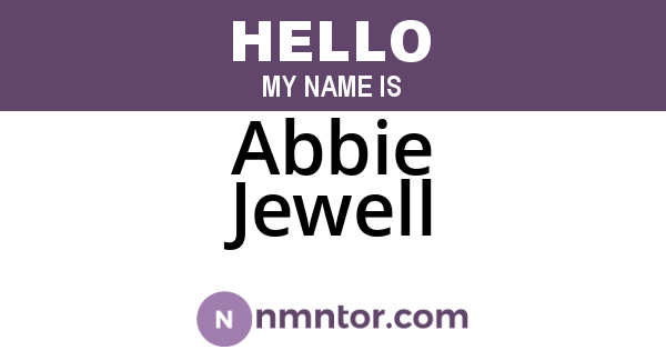 Abbie Jewell
