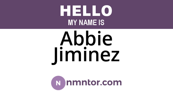Abbie Jiminez