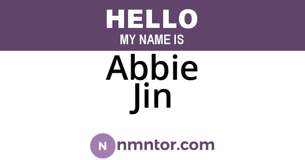 Abbie Jin