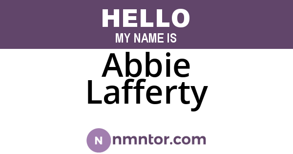 Abbie Lafferty
