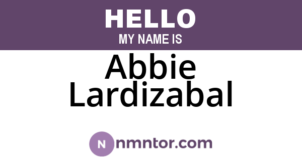 Abbie Lardizabal