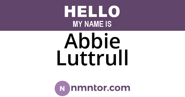 Abbie Luttrull