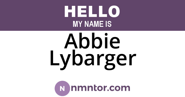 Abbie Lybarger