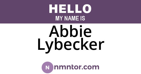 Abbie Lybecker