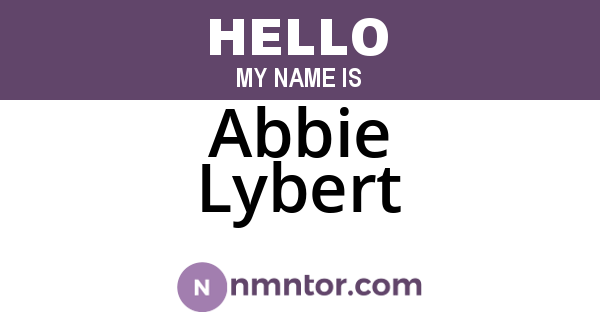 Abbie Lybert