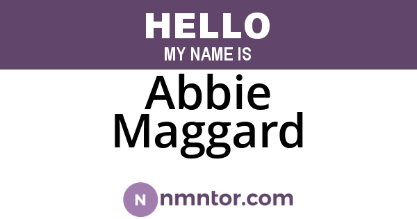 Abbie Maggard