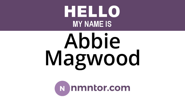 Abbie Magwood
