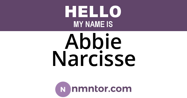 Abbie Narcisse