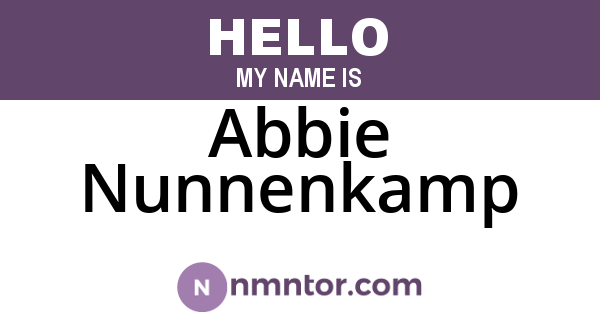 Abbie Nunnenkamp