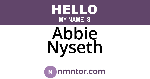 Abbie Nyseth