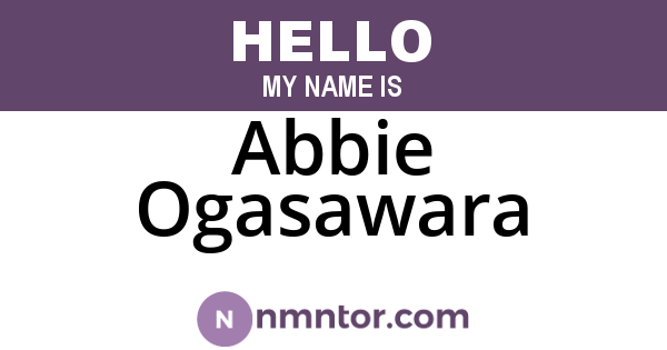Abbie Ogasawara