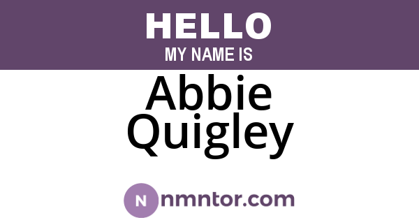 Abbie Quigley