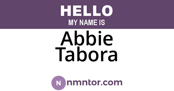 Abbie Tabora