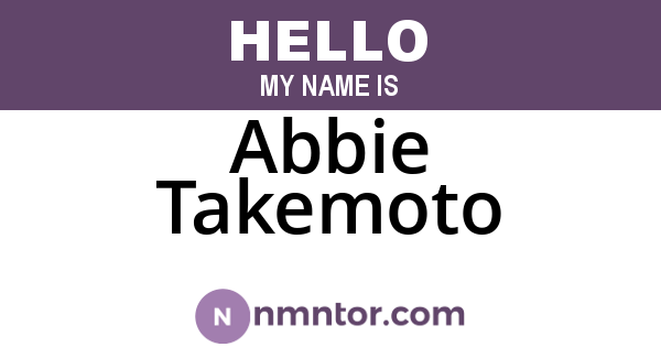Abbie Takemoto