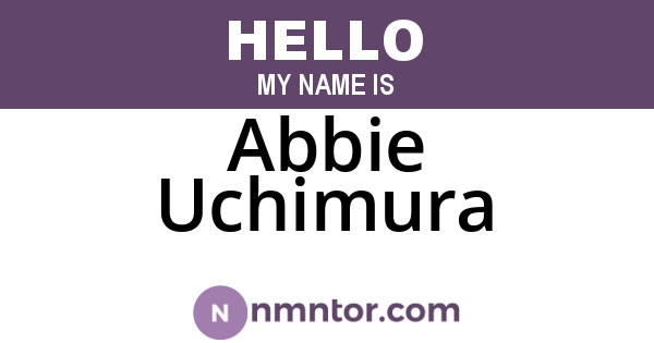 Abbie Uchimura
