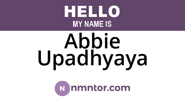 Abbie Upadhyaya