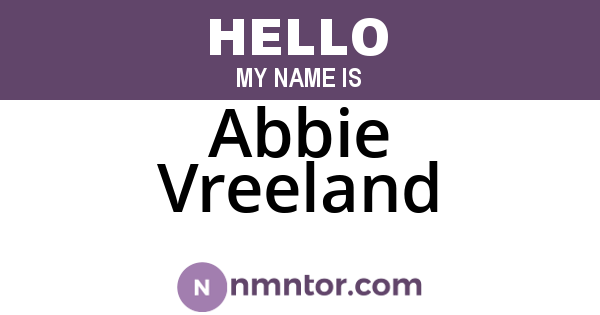 Abbie Vreeland