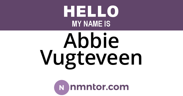 Abbie Vugteveen