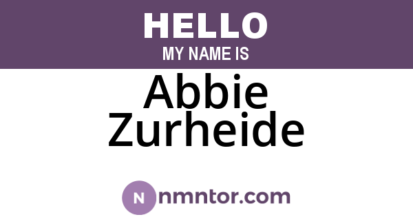 Abbie Zurheide