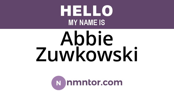 Abbie Zuwkowski