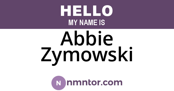Abbie Zymowski