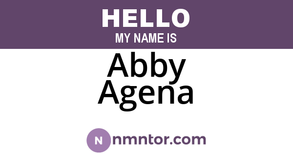 Abby Agena