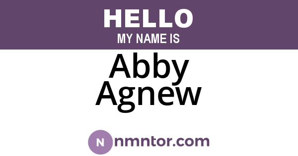 Abby Agnew
