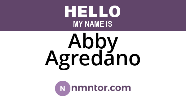 Abby Agredano