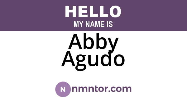 Abby Agudo