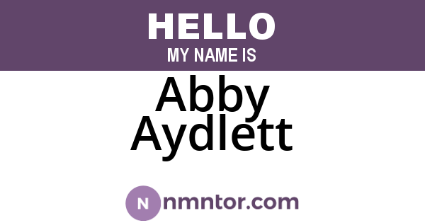 Abby Aydlett