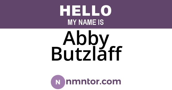 Abby Butzlaff