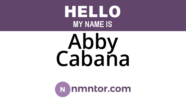 Abby Cabana