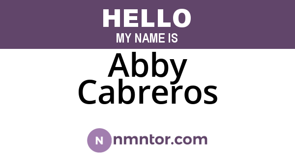 Abby Cabreros