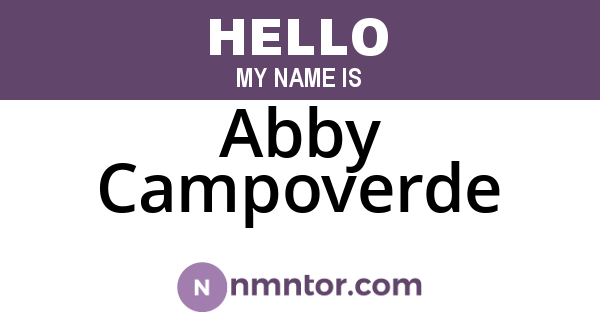 Abby Campoverde