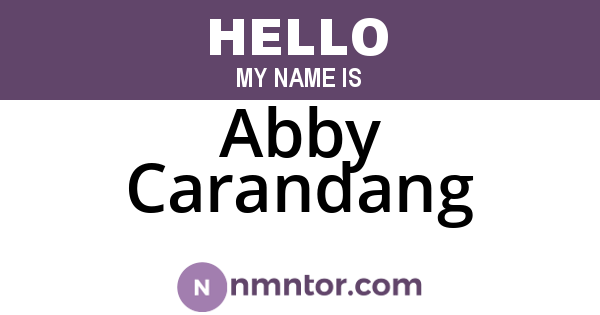 Abby Carandang