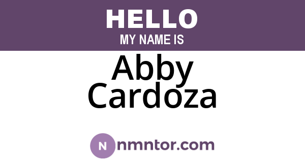 Abby Cardoza