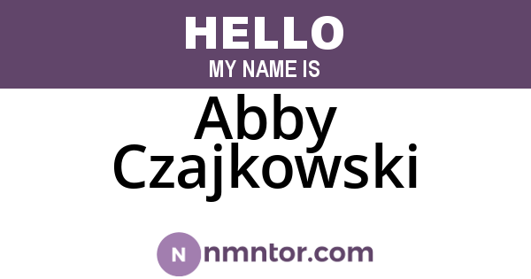 Abby Czajkowski