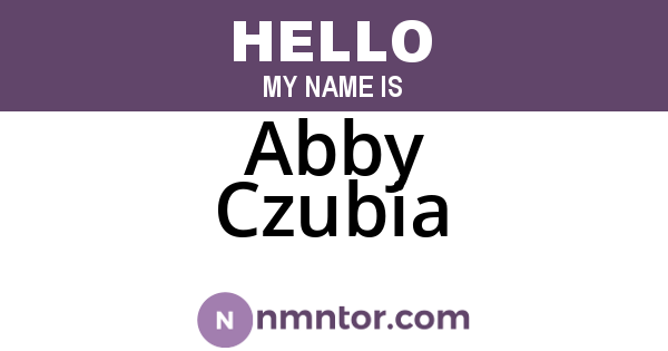 Abby Czubia