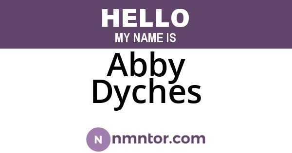 Abby Dyches