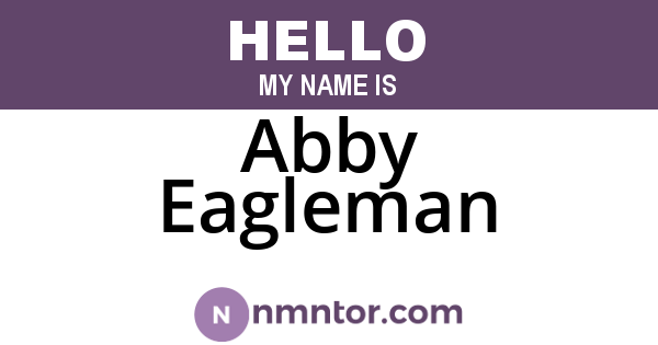 Abby Eagleman