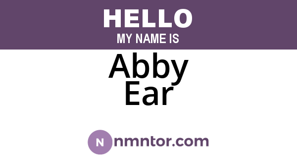 Abby Ear