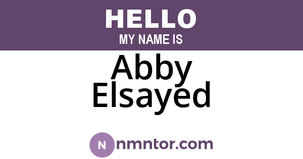 Abby Elsayed