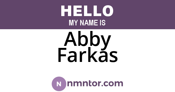 Abby Farkas