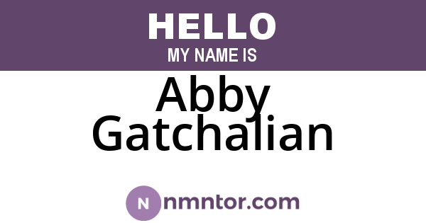Abby Gatchalian