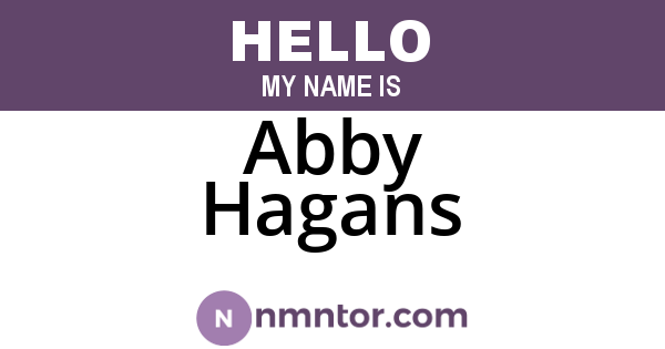 Abby Hagans