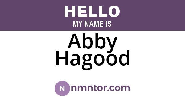 Abby Hagood