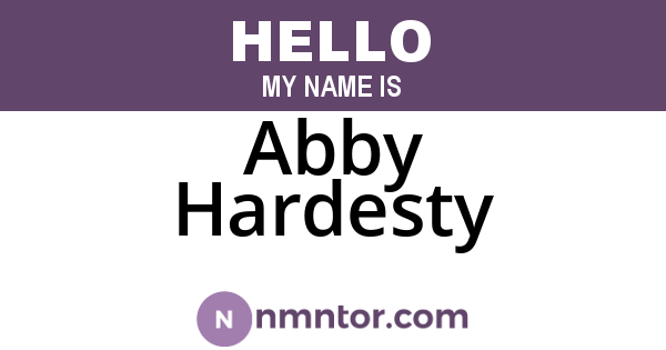Abby Hardesty