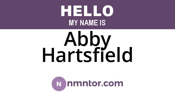 Abby Hartsfield